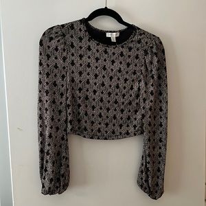 Topshop sparkley crop top